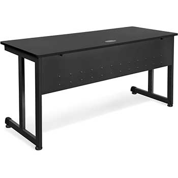 black modular desk