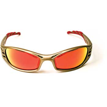 voeden rotatie Theseus 3M Fuel™ Protective Eyewear, Red Mirror Lens, Metallic Sand Frame - WB Mason