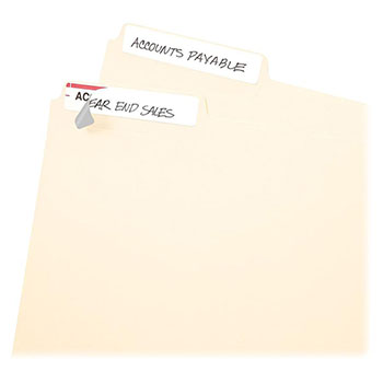 Laser and Inkjet Printers 1/3 Cut White File Folder Labels Pack of 252-1 
