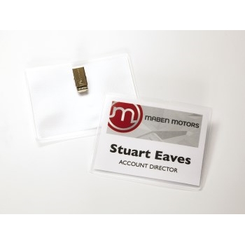 Top Loading Three Id Card Badge Holder