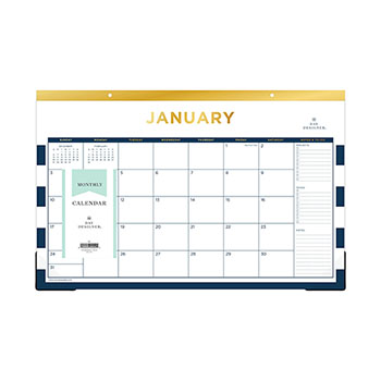 blue sky desk calendar 2021