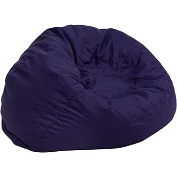 Flash Furniture Oversized Bean Bag Chair Solid Navy Blue Wb Mason