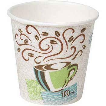 Coffee Dreams Design 25/Pack Dixie Perfect Touch Insulated Hot Cups Paper 12oz 