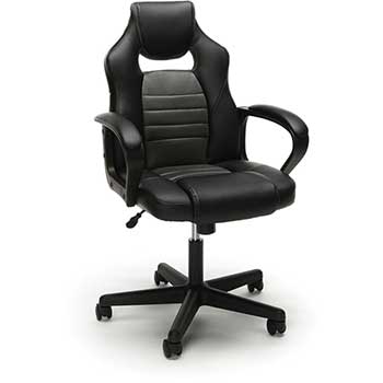 OFM Essentials Collection Racing Style Gaming Chair in Gray ESS-3083-GRY 