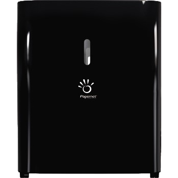 br Papernet 416008 No-Touch Mechanical Roll Towel Dispenser Black 