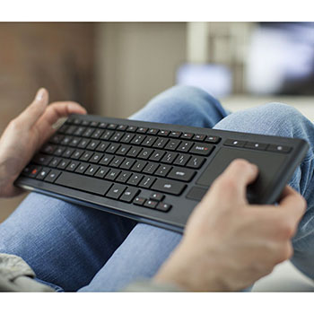 Moderne T Tempel Logitech® Logitech Illuminated Living-Room Keyboard K830 - Wireless  Connectivity - Bluetooth - English - TouchPad - WB Mason