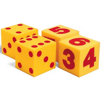 Learning Resources Giant Soft Numeral Cubes 