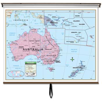 Kappa Map™ Primary Maps, Australia, x 42" - Mason