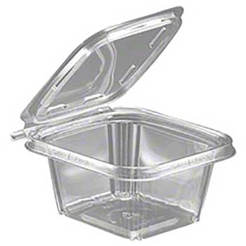 Clear Hinged Deli Container Plastic 12oz chose amount-20 50 or 100 