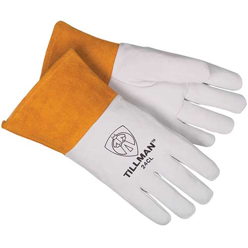 Tillman 24C Top Grain Kidskin 4" Cuff TIG Welding Gloves Small