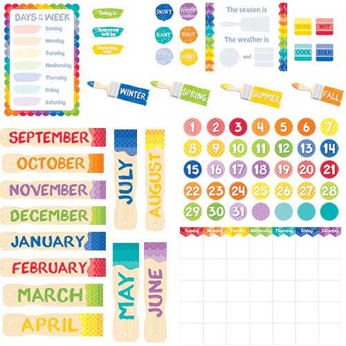 painted palette calendar