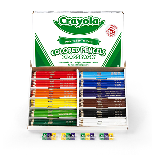Coloured Pencils Box of 12 Assorted Colours 