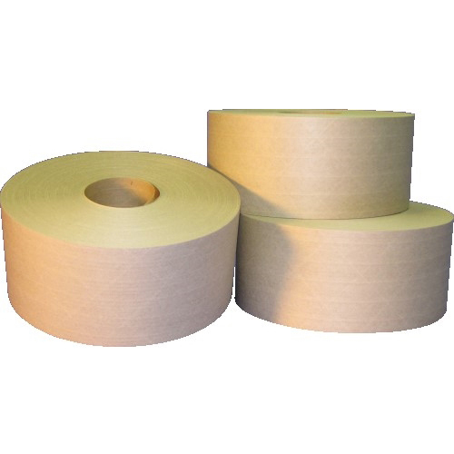 1 Roll Central 70mm x 375' Reinforced Water Activated Gummed Kraft Paper Tape 