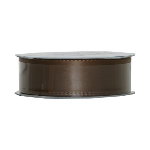 chocolate brown satin ribbon