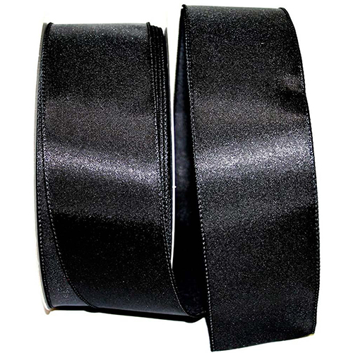 black satin wired ribbon