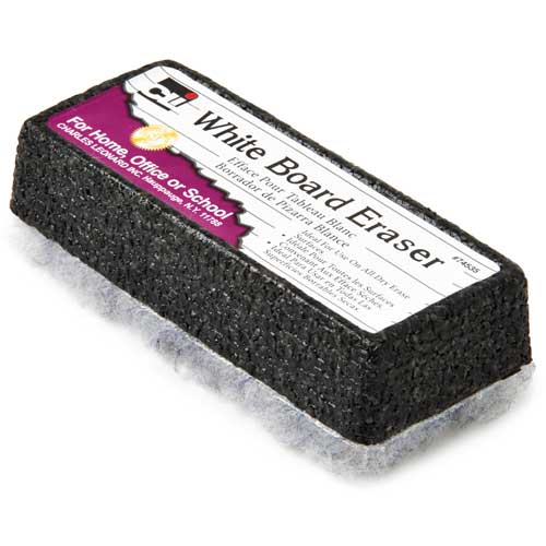 Economy 5" 1 Eraser 6 Black Felt Strips Pacon Chalk & Whiteboard Eraser 
