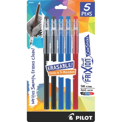 Pilot FriXion Ball 3 Colors Erasable Gel Multifunctional Pen in White NEW