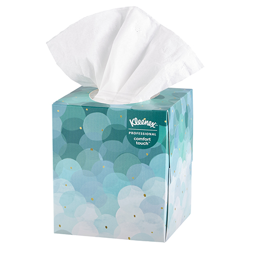 95 Tissues/Box Kleenex Professional Facial Tissue Cube for Business 21200 36 Floral Boxes/Case 3,420 Tissues/Case Upright Face Tissue Box 