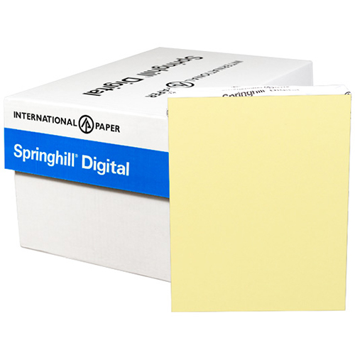 Yellow Colored Springhill 110lb Index, Cardstock Paper 11"x17" 