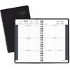 Weekly Appointment Book, Hourly Appointments, 4-7/8 x 8, Black, 2022-2023
