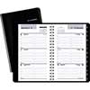 DayMinder Weekly Pocket Appt Book, Phone/Address Tabs, 3 3/4" x 6", Black, 2022