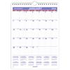 Monthly Wall Calendar with Ruled Daily Blocks, 8" x 11", White, 2023