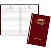 Standard Diary Recycled Daily Reminder, Red, 4 3/16" x 6 1/2", 2022