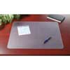 KrystalView Desk Pad with Antimicrobial Protection, 22 x 17, Matte, Clear