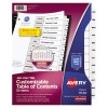 Customizable Table of Contents Dividers, Ready Index® Printable Section Titles, 12 Preprinted Jan-Dec White Tabs