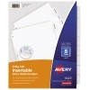 Big Tab™ Insertable Extra-Wide Dividers, Clear Tabs, 8-Tab Set