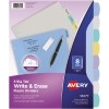 Big Tab™ Write & Erase Durable Plastic Dividers, 8-Tab Set, Multicolor