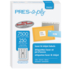 White Labels, 1" x 2 5/8", Permanent-Adhesive, 30-up, 7500/BX