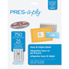 White Labels, 1" x 2 5/8", Permanent-Adhesive, 30-up, 750/PK