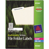 EcoFriendly File Folder Labels, Permanent Adhesive, 2/3" x 3 7/16", 1500/BX
