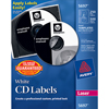 CD Labels, Print to the Edge, Permanent Adhesive, 250 Disc Labels and 500 Spine Labels/PK