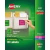 Removable Labels, Removable Adhesive, Assorted Neon Colors, 3 1/3" x 4",  72/PK