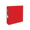 Heavy-Duty Binder, 3" One-Touch Rings, 670-Sheet Capacity, DuraHinge®, Red