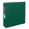 Heavy-Duty Binder, 3" One-Touch Rings, 670-Sheet Capacity, DuraHinge®, Green
