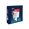 Heavy-Duty View Binder, 3" One-Touch Rings, 670-Sheet Capacity, DuraHinge®, Navy Blue