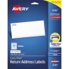 Easy Peel® Return Address Labels, Inkjet, Sure Feed™ Technology, Permanent Adhesive, 1/2" x 1 3/4", 2000/PK