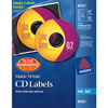 CD Labels, Print to the Edge, Permanent Adhesive, Matte, 40 Face Labels and 80 Spine Labels/PK