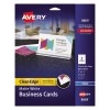 Clean Edge® Business Cards, Matte, Two-Sided Printing,  2" x 3 1/2", 160/PK