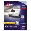 Clean Edge® Business Cards, True Print® Matte, Two-Sided Printing, 2" x 3 1/2", 1000/BX