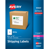 Shipping Labels, Permanent Adhesive, 8 1/2" x 11", 250/BX