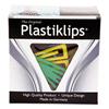 Plastiklips Paper Clips, Small, Assorted Colors, 1,000/Box