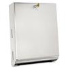 Surface-Mounted Paper Towel Dispenser, 10 3/4 x 4 x 14, Satin Stainless Steel