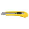 Standard Snap-Off Knife, 18mm Blade, 6.75" L, Yellow