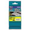 TZe Flexible Tape Cartridge for P-Touch Labelers, 1in x 26.2ft, Black on Yellow