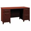 Enterprise 60"W Office Desk With Drawers, Harvest Cherry ( Box 1 of 2)