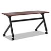Multipurpose Table Flip Base Table, 60w x 24d x 29 3/8h, Chestnut